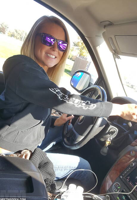 Pink Velvet Vault pics collection featuring Madden has a hot form